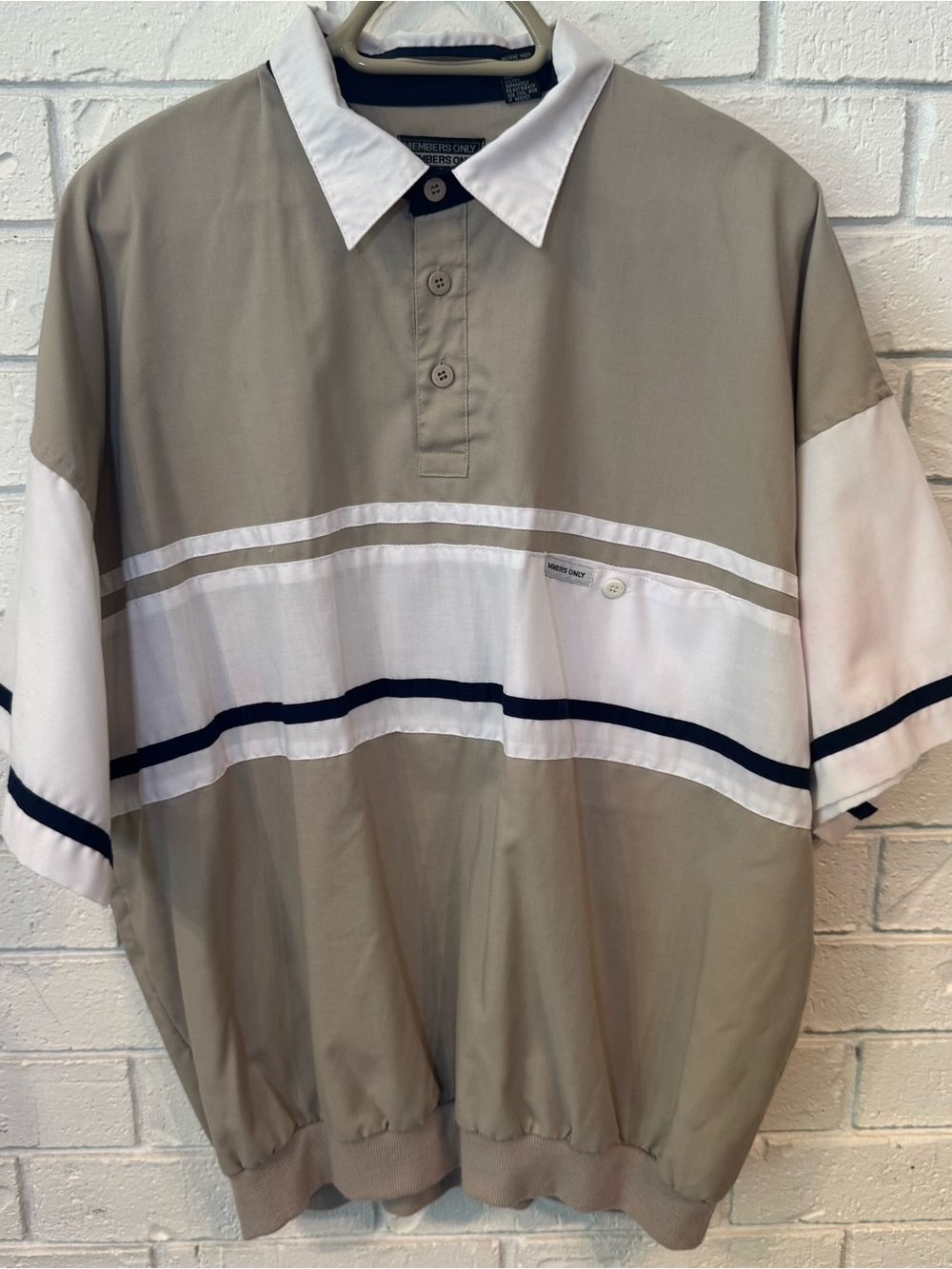Vintage 80s 90s Members Only Grandpa Shirt Mens XL